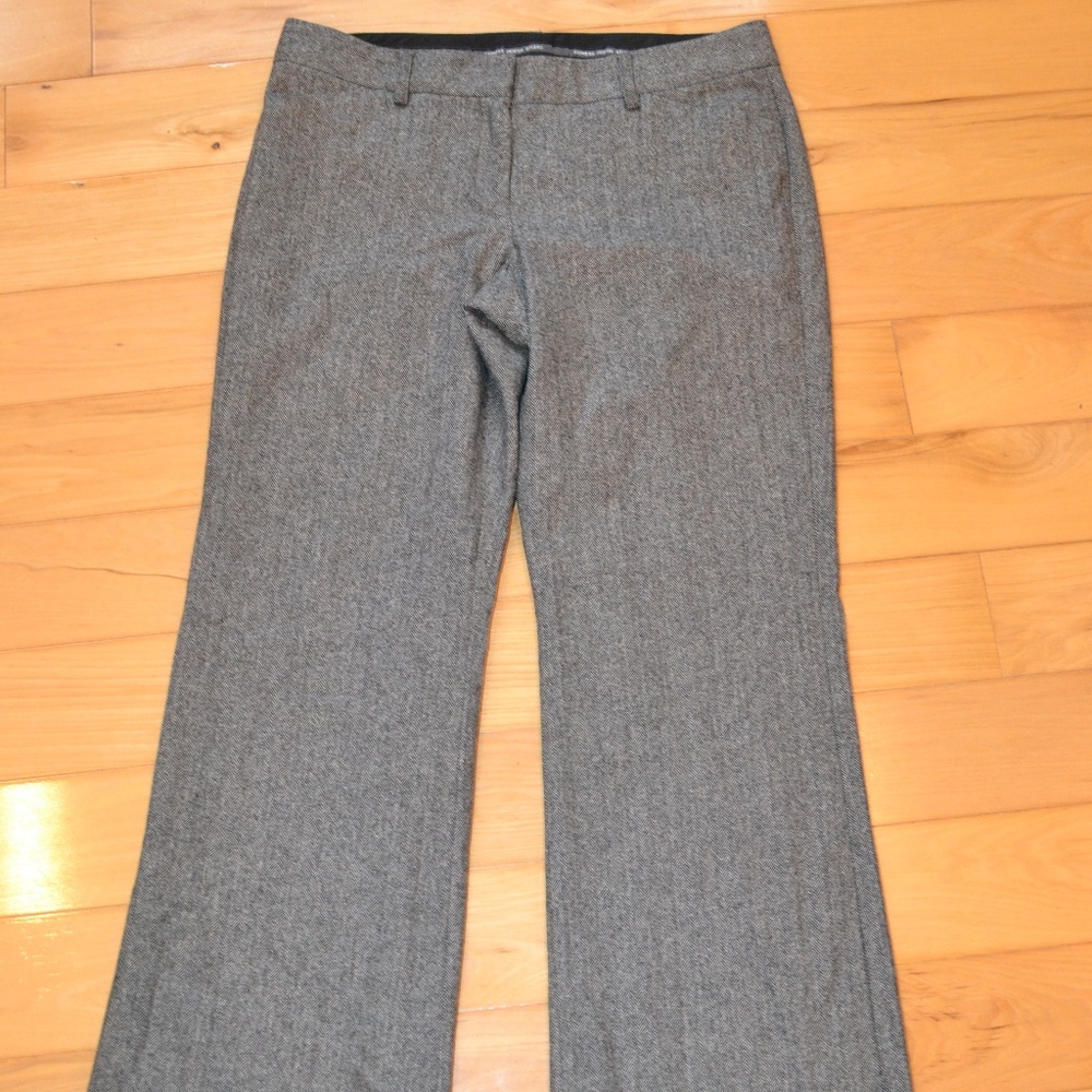 Express design studio editor gray herringbone pant sz 8